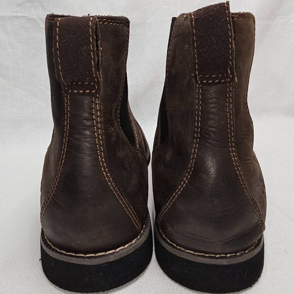 TIMBERLAND Woodhull Chelsea Brown Leather Casual Pull On Boots Men\'s Size 7.5 main image 7